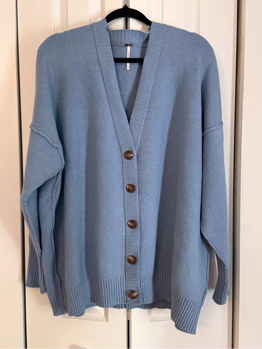 Free People light blue oversized cardigan